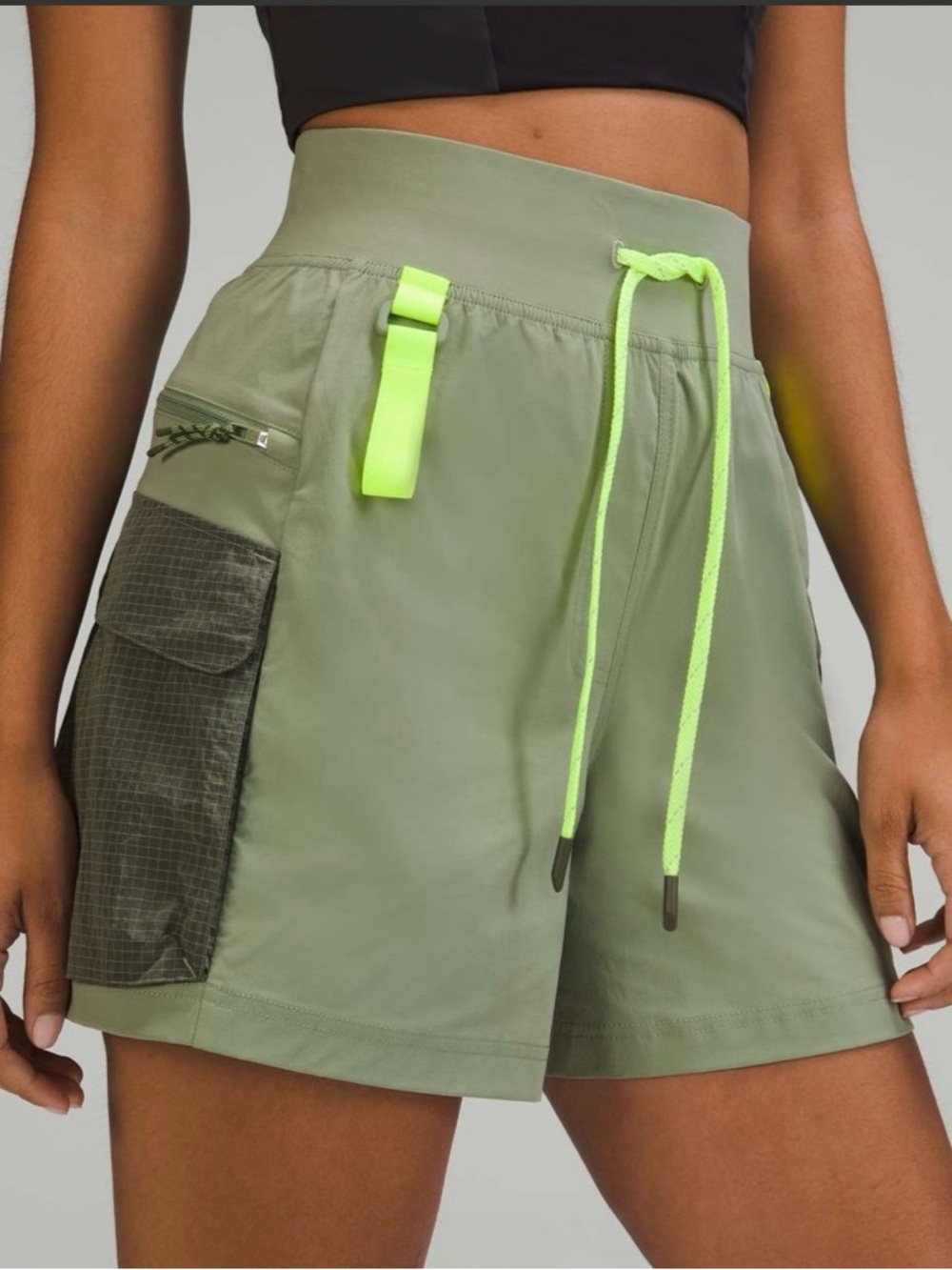 Lululemon Green Cargo Shorts